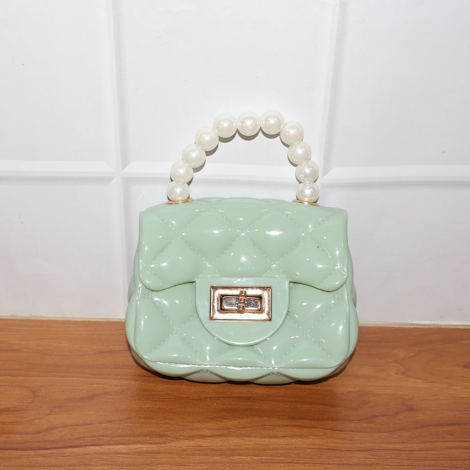 Elegant Quilted Mini Handheld  Sling Fashion Handbag (1 Pc)