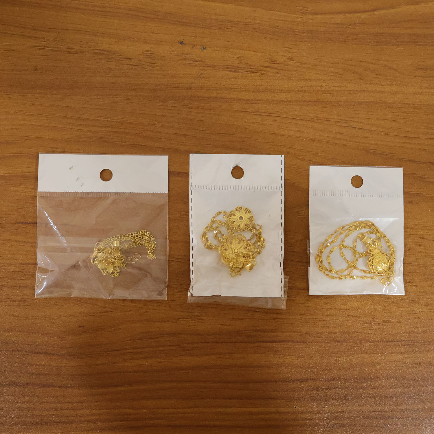 Elegant Gold Finish Floral  Traditional Pendant Necklace (1 Pc Mix Design)