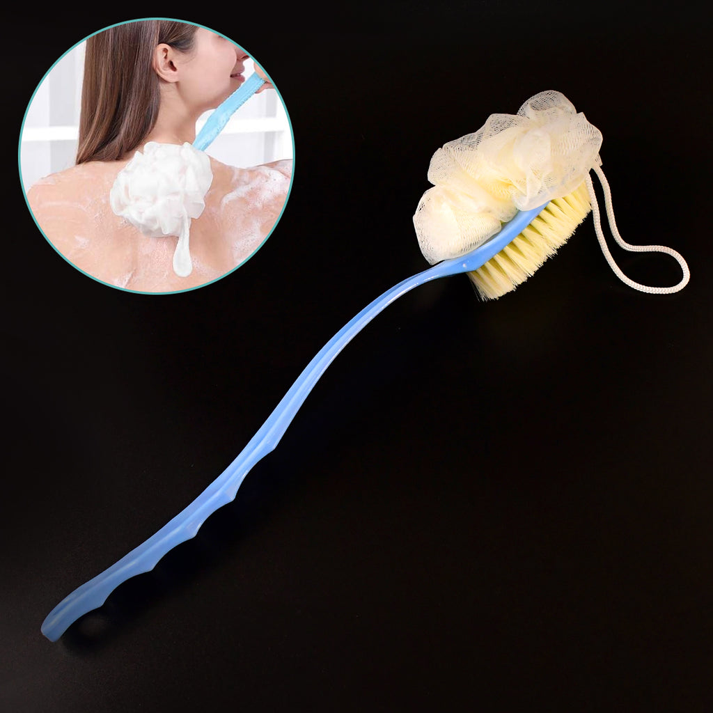 4832 2in1 Bath Brush With Long Handle