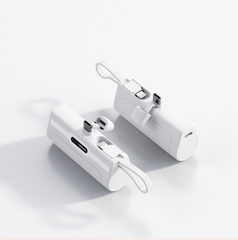 Emergency Pocket-Sized Power Bank with Cable