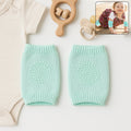 Mint Green Toddler Wool Knit Leg Warmer (Knee Guard)