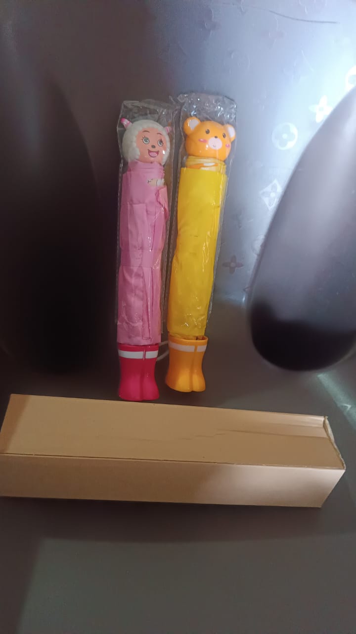 Cartoon Shape Umbrella Summer Sun Protection (1 Pc  Mix Design  Color)