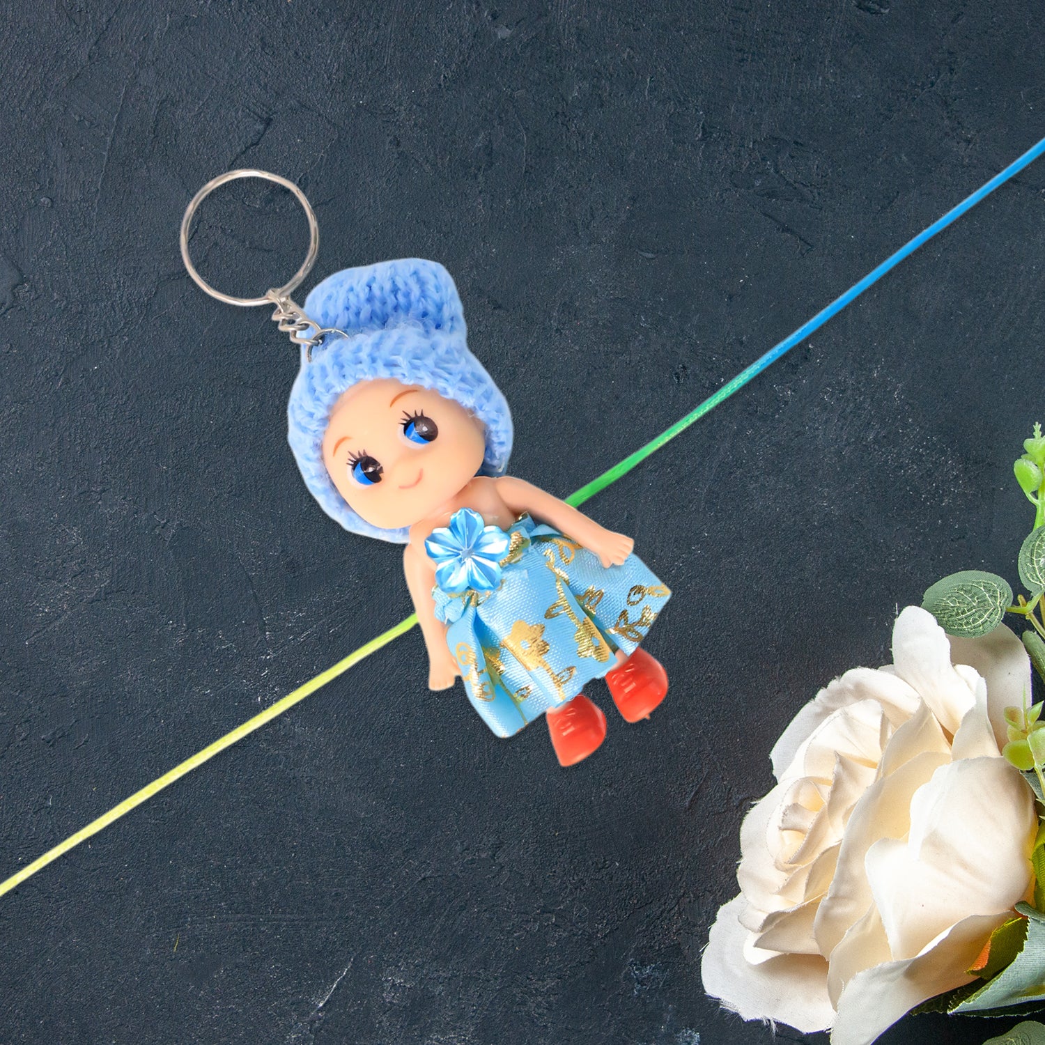 Multifunction Doll Rakhi For Kids  Cute Soft Toy Rakhi With Keychain Use  Decorative Fancy Rakhi Cum Keyring For Boys  Girls