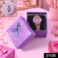 Elegant Ladies Wrist Watch With Stylish Dial And Premium Gift Box